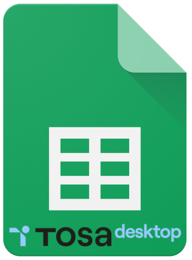 Certification TOSA Google Sheets